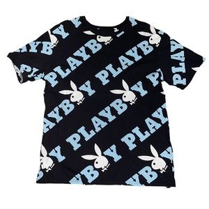 Playboy blue and black tee